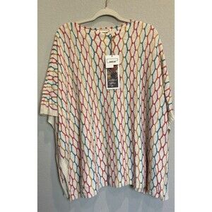 Andean Baby Alpaca Estelle Poncho Aztec Boho Lagenlook One Size NWT $349